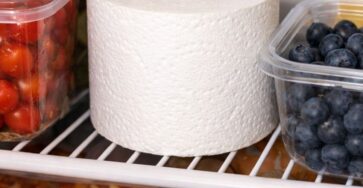 Put a roll of toilet paper in the fridge. Here's why
