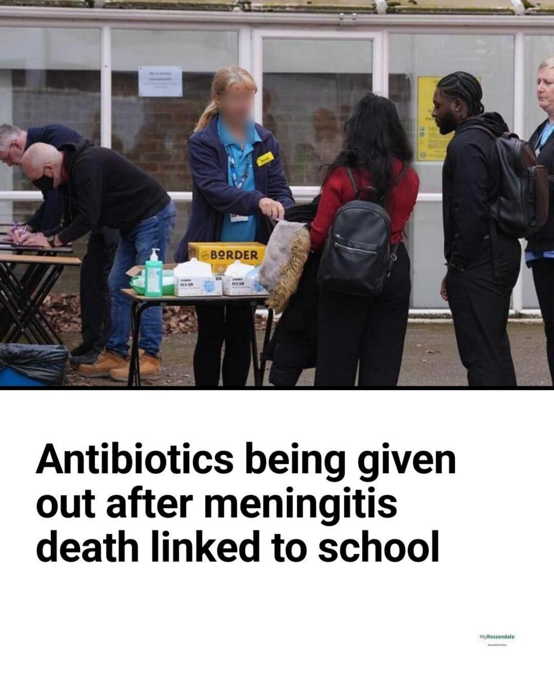 Two people are being treated for symptoms